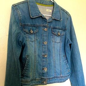 Women's blue jean jacket, size L